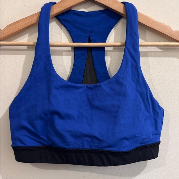 Lululemon Athletica Blue and Black Sports Bra - Picture 1 of 7